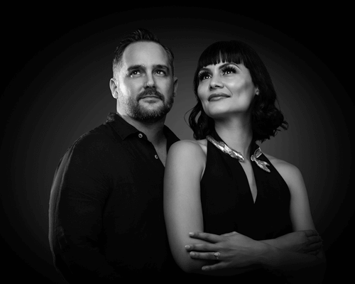 grayscale-professional-photo-of-jon-oliff-and-lynne-moustache